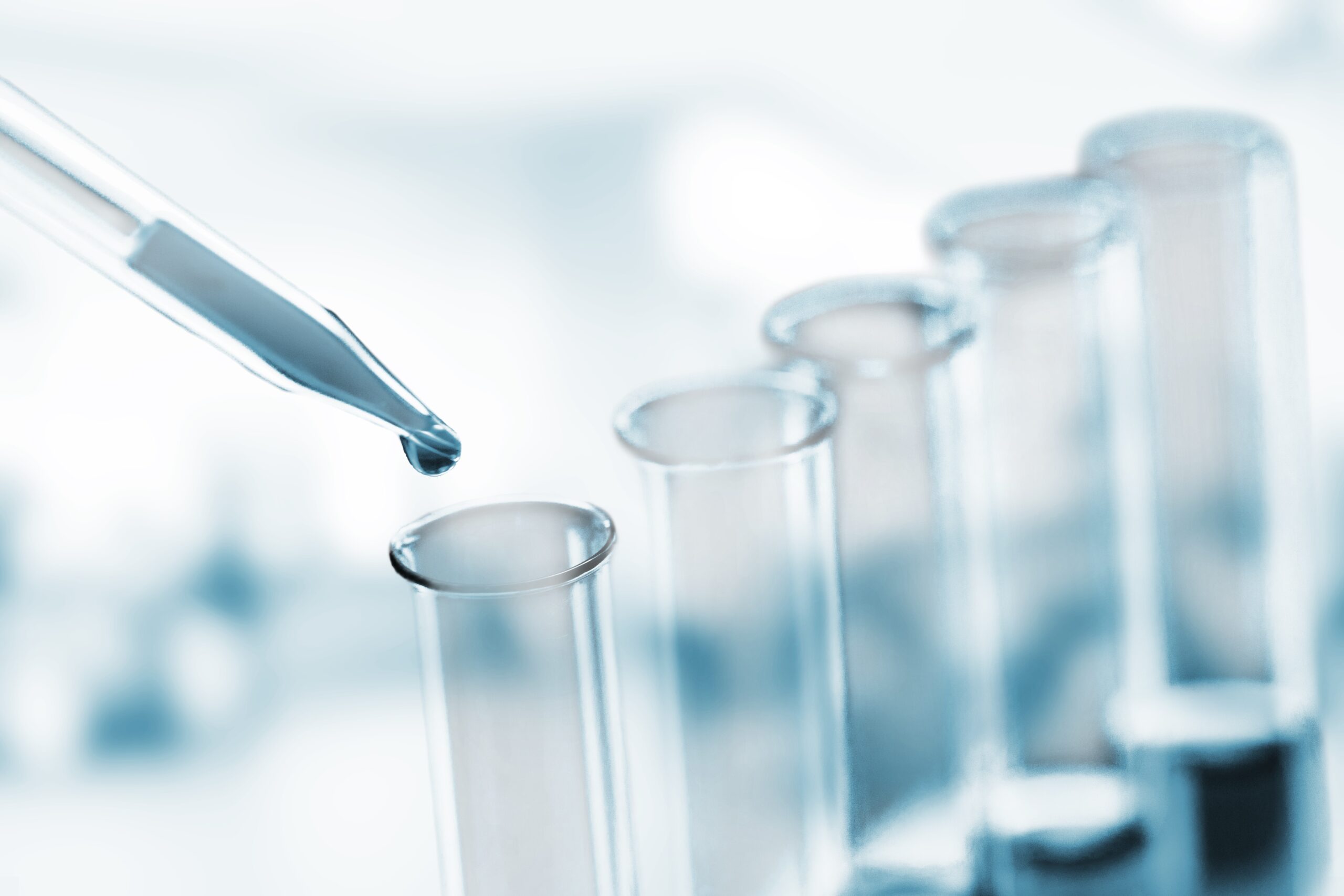 Laboratoria buisjes vloeistof